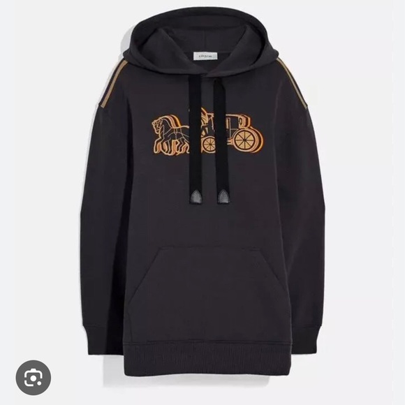 COACH OVERSIZED HORSE AND CARRIAGE HOODIE